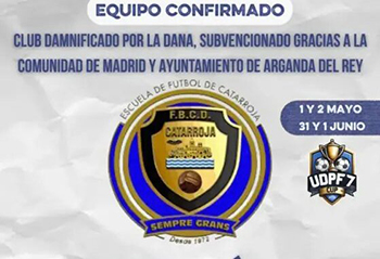 Madrid patrocinó al Catarroja C.F en el torneo de fútbol de Arganda